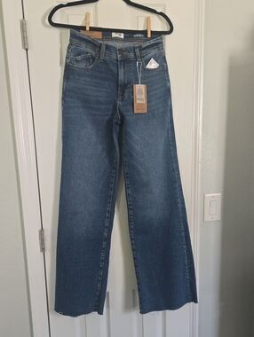 Kensie Women’s High-Rise Wide Leg Jeans - Medium Blue